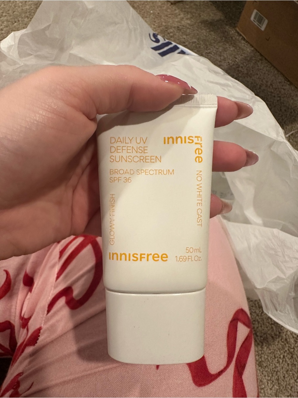 Innisfree Daily UV Defense Sunscreen SPF 36 â White